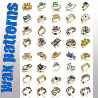 40 ladies ring wax patterns for casting gold jewelry #3