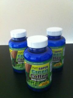 BOTTLES   PURE GREEN COFFEE BEAN EXTRACT MM FAT LOSS CHLOROGENIC 