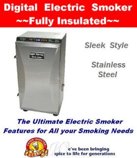   INJECTOR 30 STAINLESS INSULATED DIGITAL ELECTRIC SMOKER w/ RIB RACKS