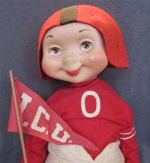 1960 American TOY Co. FOOTBALL Player 22 DOLL, Zero the Hero with 