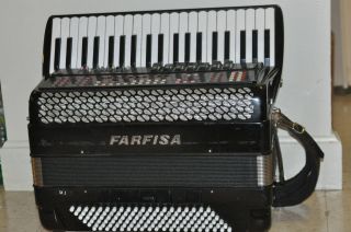 FARFISA Accordian Electronic 120 Bass Used Perfect Playing Condition 