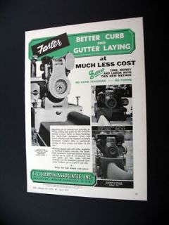 Smith Field Mark 3 Curb & Gutter Machine 1957 print Ad