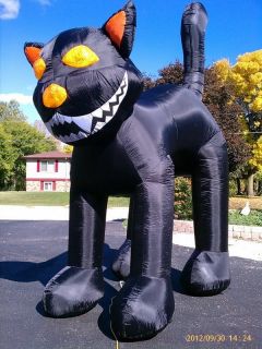 HUGE*** 10 Black Cat inflatable Halloween Yard Decor