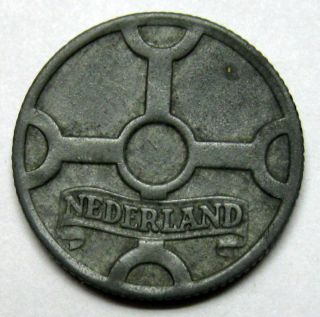 Netherlands coin 1944 1 cent km#170 Zinc
