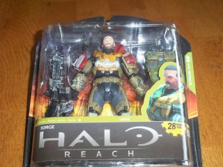 NEW HALO REACH JORGE ACTION FIGURE & WEAPONS