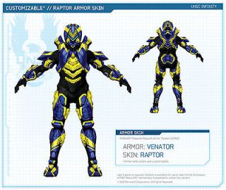 Halo 4 Venator Raptor Armor DLC Xbox 360