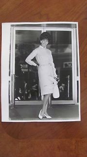   Vintage Woman Fashion Photo/Dress Purse Shoes Pose/Beehive Hair