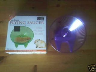 Flying Saucer Med Purple Wheel for Hamsters Gerbils