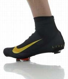 12 NIKE LIVESTRONG LYCRA TT CYCLING SHOE COVERS BOOTIES GENUINE MADE 