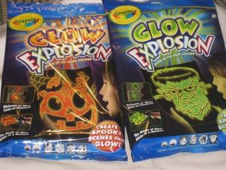 NEW 2 Sets Of Crayola Glow Color Explosion Hall​oween 