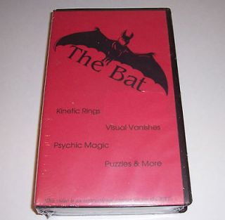 The Bat VHS Kinetic Rings Visual Vanishes Psychic Magic Puzzles Raven 