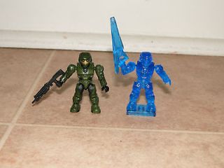 Halo Mega Bloks Series 5 Blue Active Camo Spartan   Mystery Figure