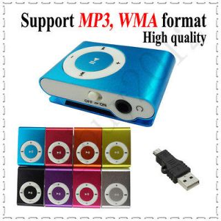 Mini Clip  Player + USB Data Adapter,Suppor​t  WMA Format 