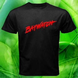 New *BAYWATCH TV SERIES Men Black T shirt S L M XL XXL XXXL a