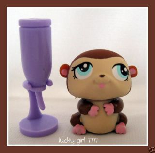 Littlest Pet Shop Chestnut Brown Baby HAMSTER #1322 $2s
