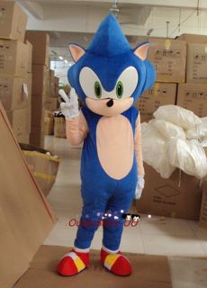   Sonic the Hedgehog Mascot Costume Fancy Dress Halloween Freeshipping