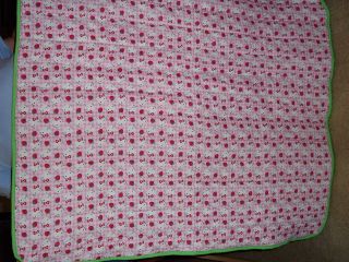 New Handmade Hello Kitty Baby Quilt
