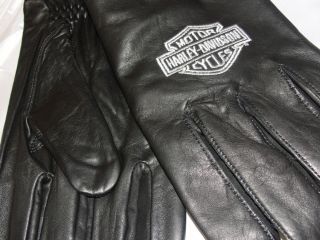 Harley Davidso​n Spectra Canretta Leather Gloves Embroidered Logo