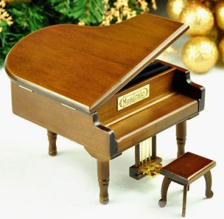   AMOUR Melody wind up Piano Music Box from Sankyo Musical Movement