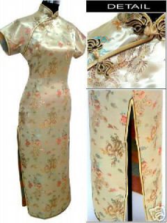 Full Length Cheongsam Chinese dress YD001 PLUS1X2X3X4X5X6X7X8X9X10X 