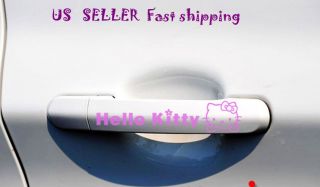 2Pcs Hello Kitty Auto Car handle Decor Sticker Decals US Seller