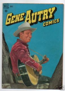 GENE AUTRY COMICS  15  PLAYING GUITAR PHOTO COVER