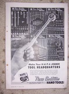 1963 New Britain Hand Tools Ad NAPA Socket Wrench n