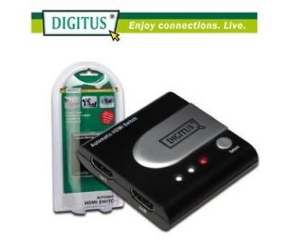 DIGITUS Automatic HDMI Video Switch 2 to 1, HDMI 1.3b compliant max 