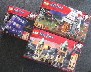Lego Harry Potter 4867 4866 4738 Lot New Hagrids Hut Knight Bus 