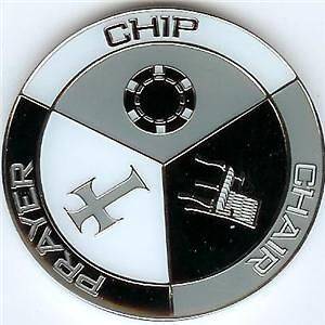 CHIP CHAIR PRAYER POKER WEIGHT Guard Card Cover Marker