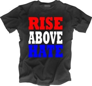 WWE John Cena Hustle HLA RISE ABOVE HATE Black T Shirt all sizes