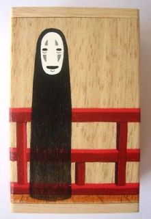 SPIRITED AWAY No Face Faceless Hand Made Painted wooden Box Studio 