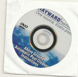 Hayward Above Ground Automatic Pool Cleaner Instruction CD (DISC ONLY)