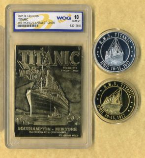 TITANIC 1912 ~ 2012 ANNIVERSARY 23 KT GOLD CARD & SILVER COIN LOT SET