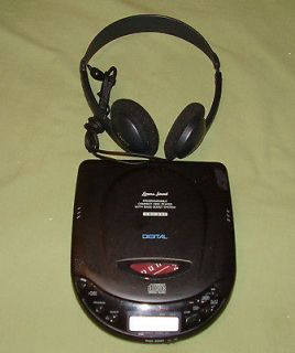   Portable CD Player with Sony Head set. Digital Compact Disc Player