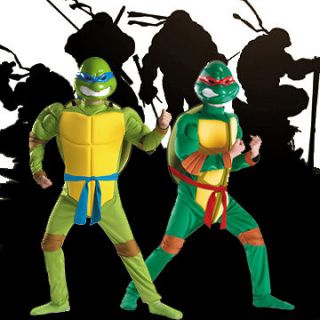   Show TMNT Teenage Mutant Ninja Turtles Leo Raph Classic Muscle Costume