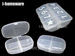 Medicine Tablet Drug Holder Container Pill Plastic Medical Storage Box
