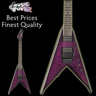 BC RICH Jr. V 7 String Purple Floyd Rose Electric Guitar   Mahagony 