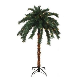Tropical Outdoor Summer Patio 6 Palm Tree With 140 Clear Mini Lights
