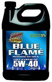   Blue Flame Heavy Duty Synthetic SAE 5w 40 Diesel Engine Oil 4 Gallons