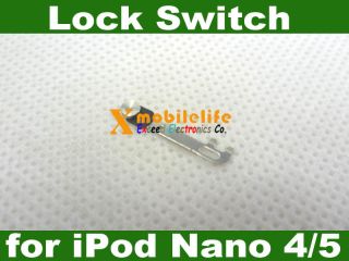 Black Top Lock Switch Power on/off Button Key for iPod Nano 5th Gen 
