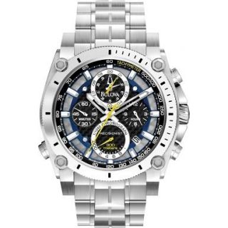 Brand New Bulova Watch, Mens Chronograph Precisionist Stainless Steel