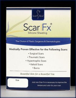Scar FX Silicone Sheeting 1.5 x 3 with Self Adhesive