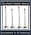   Pair)4 Black Surround Sound Speaker Stand Fits Samsung Home Theater