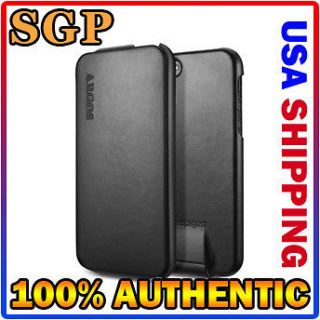 SPIGEN SGP iPhone 5 Premium, Handmade Leather Argos pouch Case Black