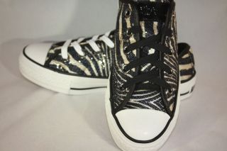   Converse Chuck Taylor All Star Zebra Sequin black white 2 pair laces