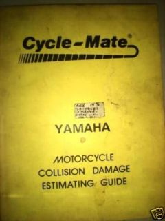 NOS Yamaha 1982 Motorcycle Collision Damage Guide