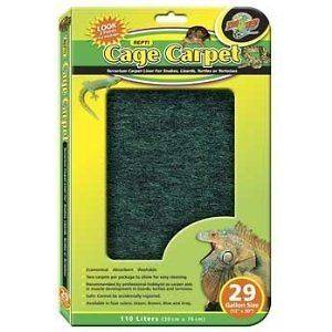 ZOO MED REPTILE CAGE CARPET FOR 20 LONG 29 GALLON TANKS 30 X 12 