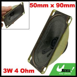 Replacement 50mm x 90mm Square Mount LCD TV Speaker 3W 4 Ohm