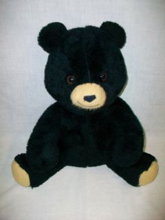 Barney the Banco Black Bear Teddy Bear by Animal Fair